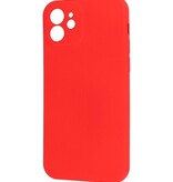 Fashion Color TPU Cover iPhone 12 Rød
