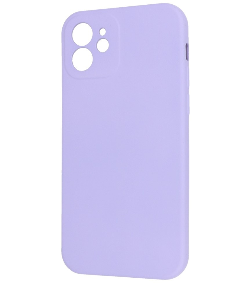 Fashion Color TPU Hoesje iPhone 12 Paars