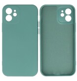 Fashion Color TPU Hoesje iPhone 12 Donker Groen