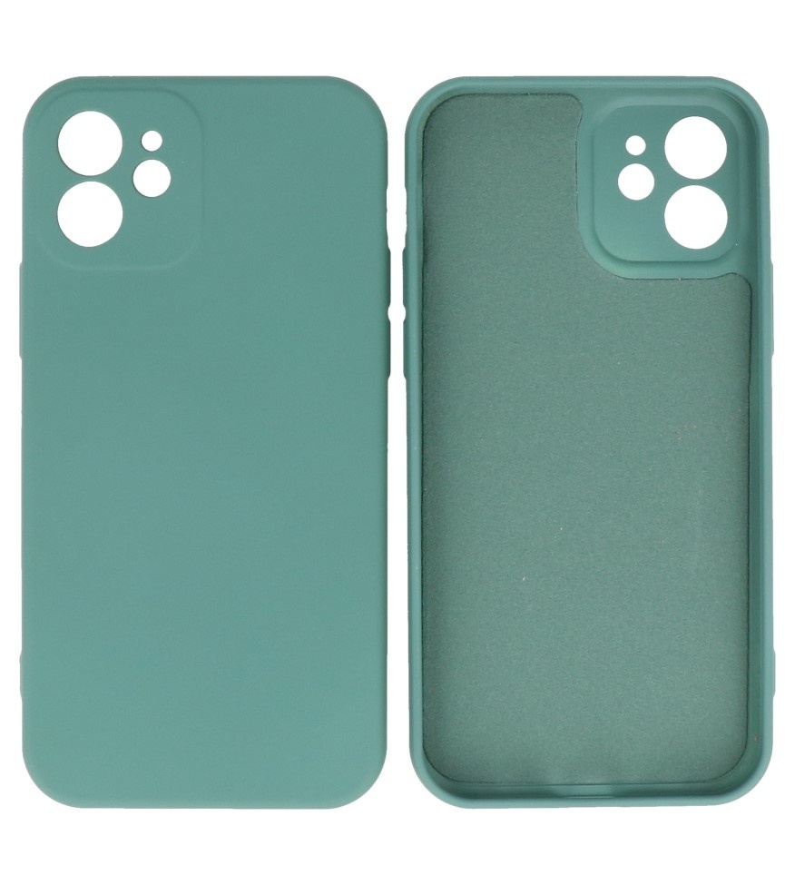 Fashion Color TPU Case iPhone 12 Dark Green