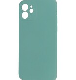 Coque TPU Fashion Color iPhone 12 Vert Foncé