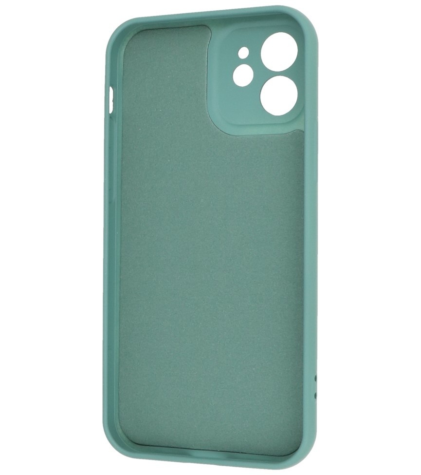 Fashion Color TPU Hoesje iPhone 12 Donker Groen