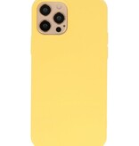 2.0mm Dikke Fashion Color TPU Hoesje voor iPhone 12 Pro Geel