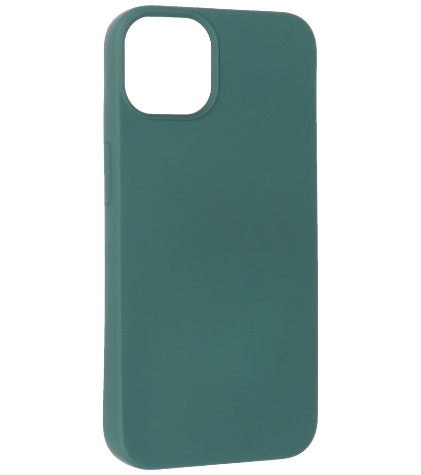 Carcasa de TPU Color Moda iPhone 13 Verde Oscuro