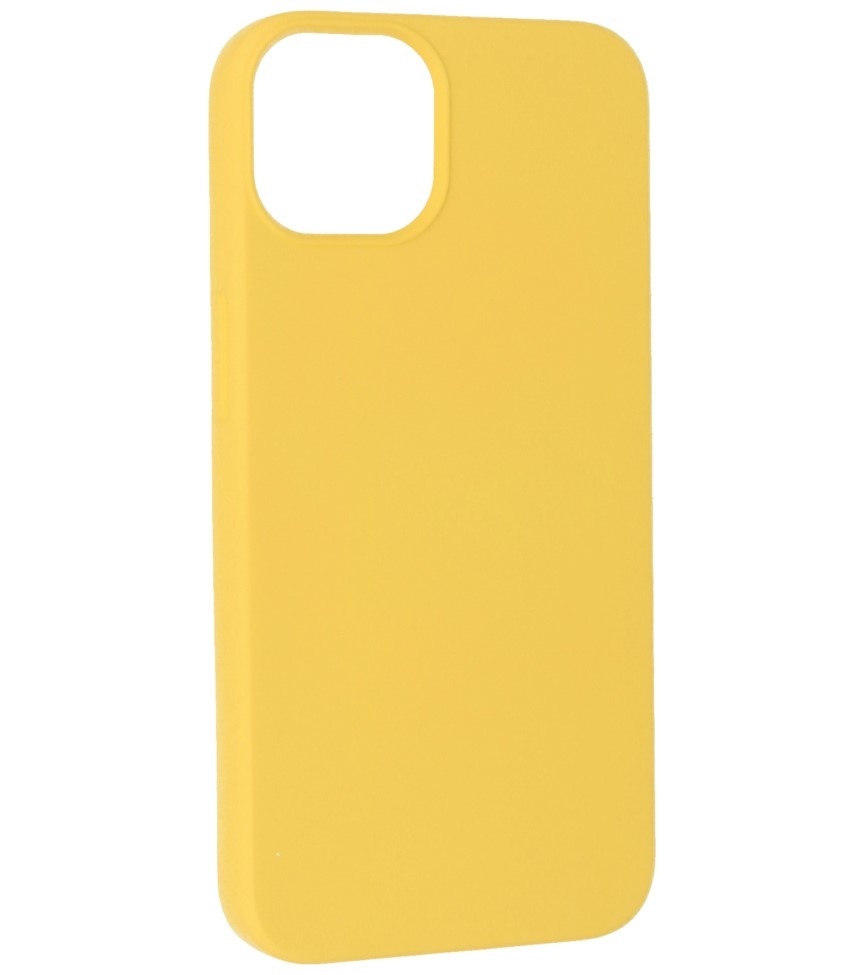 Fashion Color TPU Hoesje iPhone 13 Mini Geel