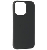 Modefarve TPU -etui iPhone 13 Pro Sort