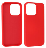 Modefarve TPU -etui iPhone 13 Pro Rød