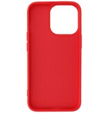 Modefarve TPU -etui iPhone 13 Pro Rød