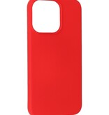 Modefarve TPU -etui iPhone 13 Pro Rød