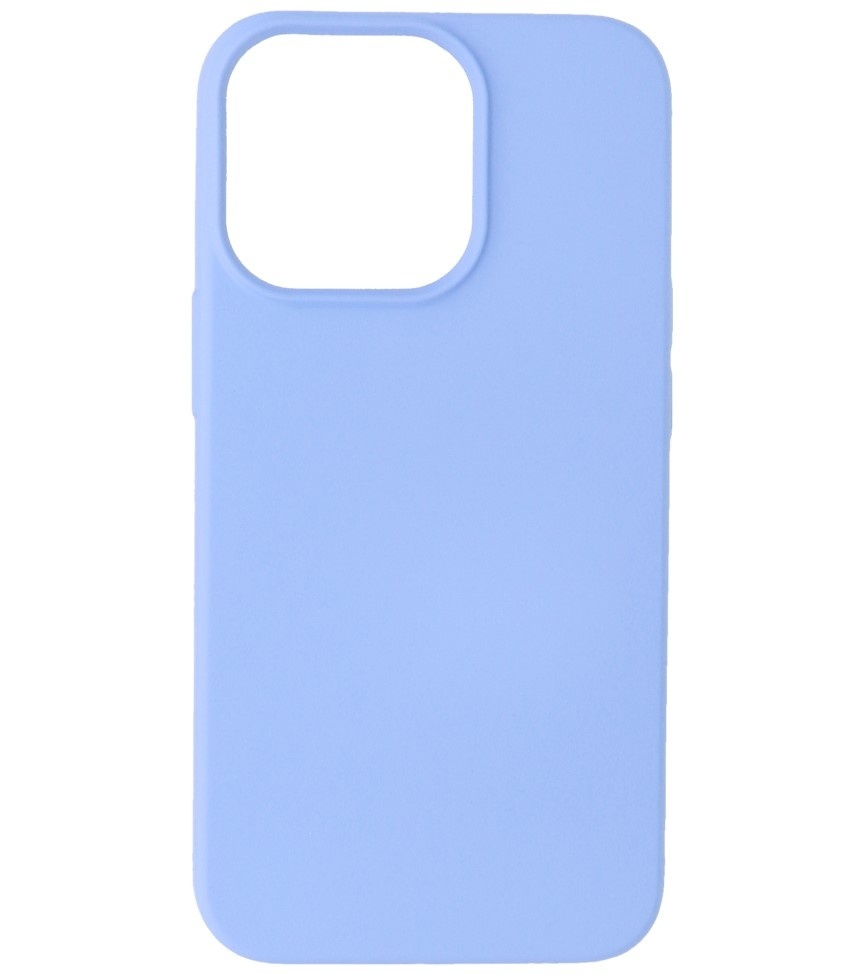 Modefarve TPU -etui iPhone 13 Pro Lilla