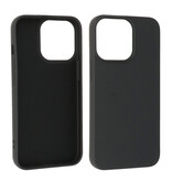 Modefarve TPU -etui iPhone 13 Pro Max Sort