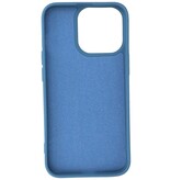 Carcasa de TPU en color de moda para iPhone 13 Pro Max Azul marino