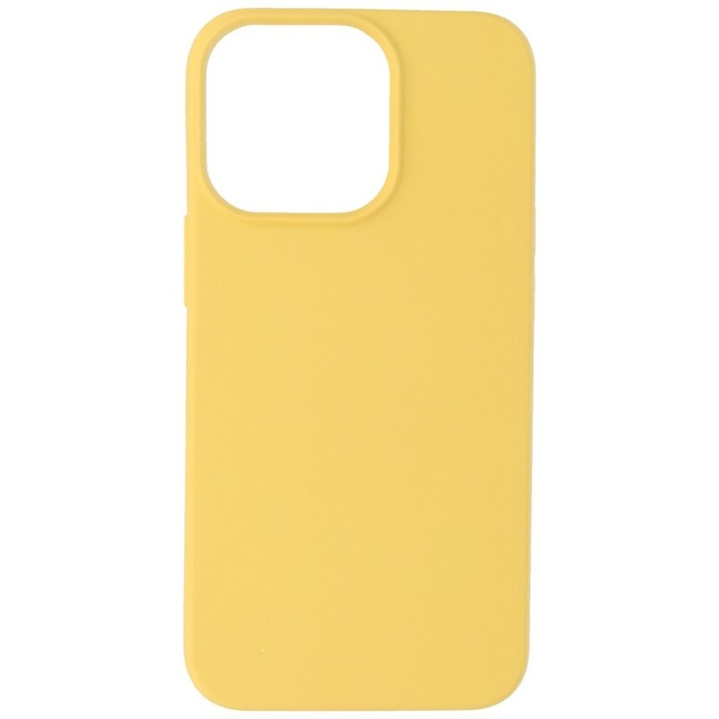 Modefarve TPU -etui iPhone 13 Pro Max gul