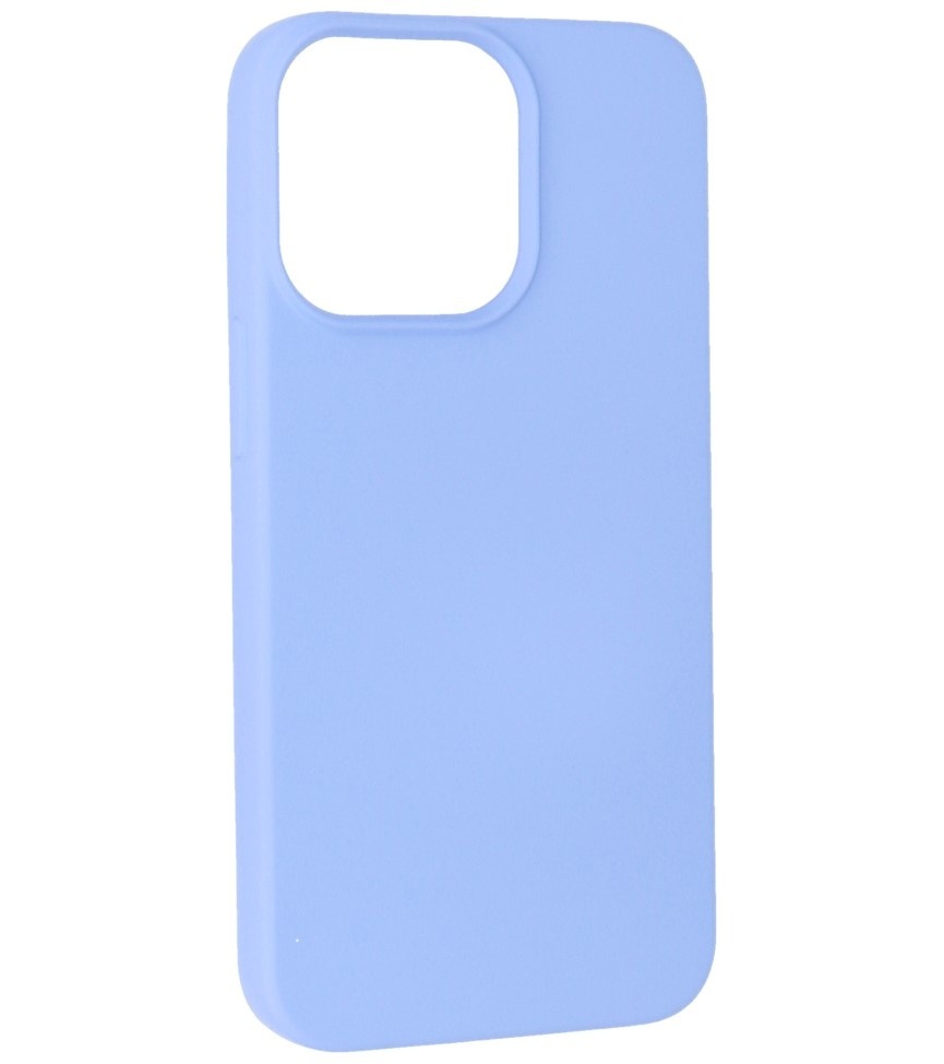 Modefarve TPU -etui iPhone 13 Pro Max lilla