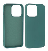 Modefarve TPU -etui iPhone 13 Pro Max mørkegrøn