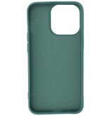 Modefarve TPU -etui iPhone 13 Pro Max mørkegrøn