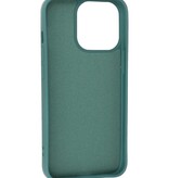 Modefarve TPU -etui iPhone 13 Pro Max mørkegrøn