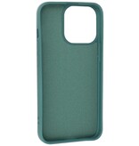 Modefarve TPU -etui iPhone 13 Pro Max mørkegrøn