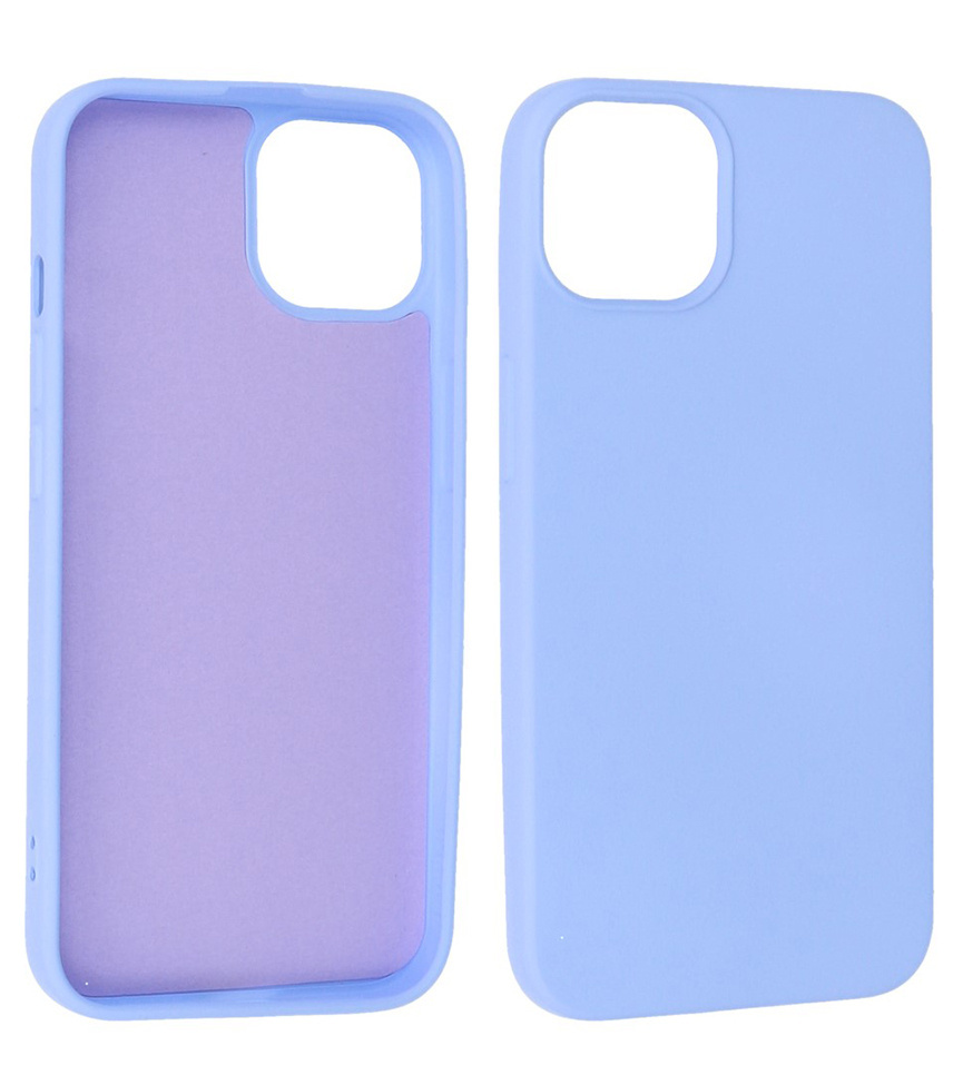Fashion Color TPU Hoesje iPhone 13 Paars