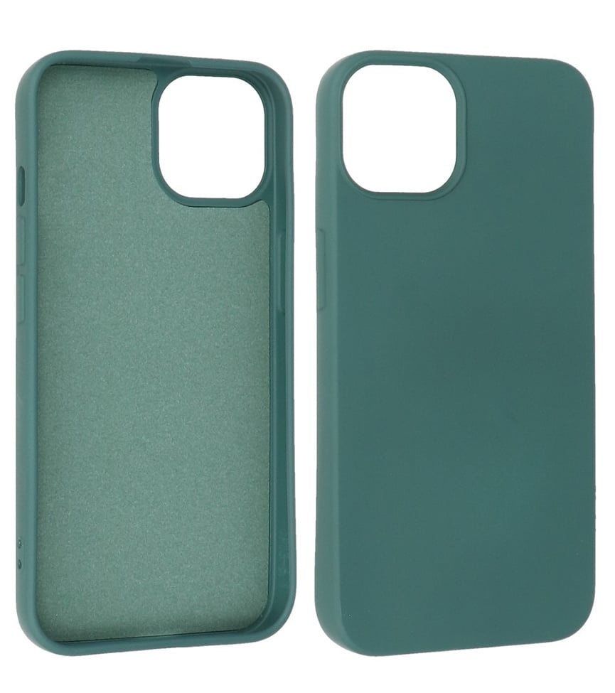 Custodia in TPU Fashion Color per iPhone 13 Mini verde scuro