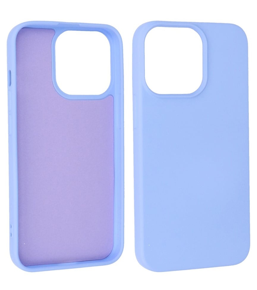 Carcasa de TPU en color de moda para iPhone 13 Pro Morado