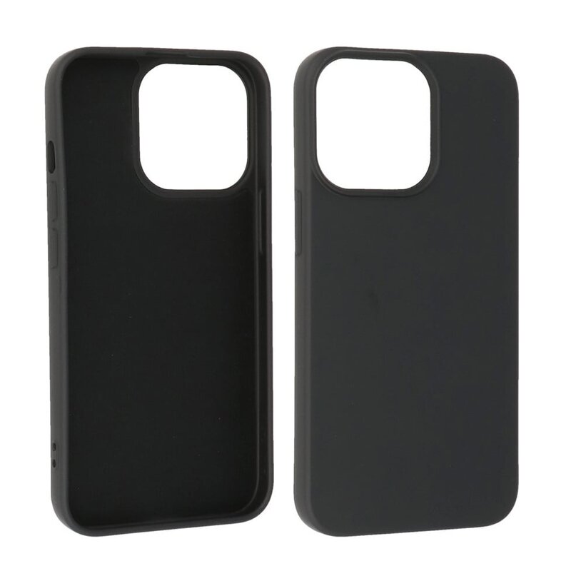 Modefarve TPU -etui iPhone 13 Pro Max Sort