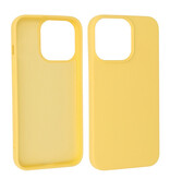 Modefarve TPU -etui iPhone 13 Pro Max gul