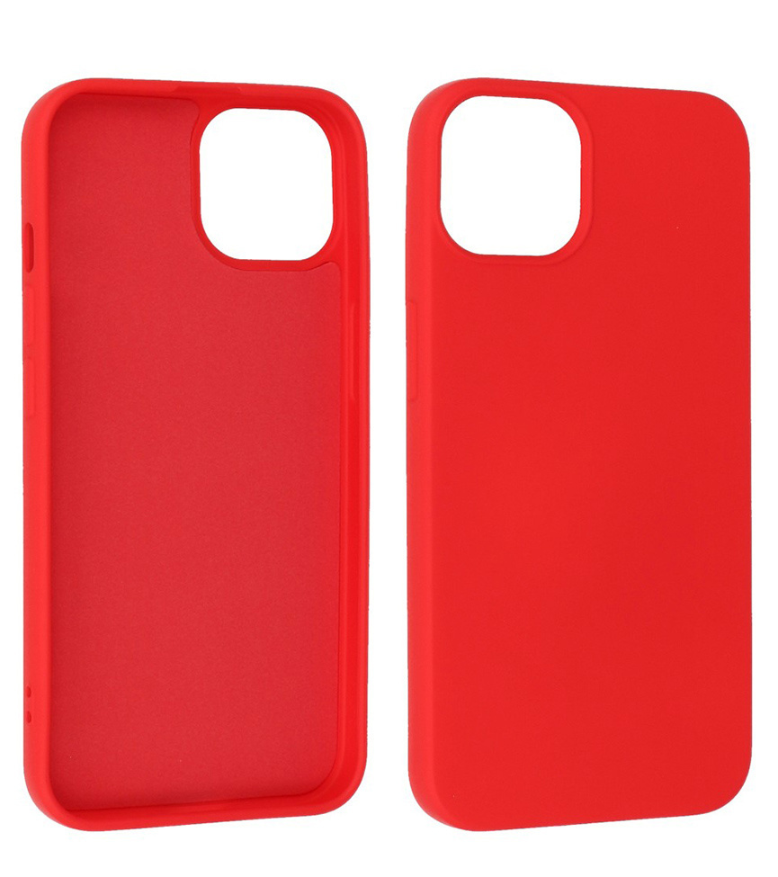 Fashion Color TPU Hoesje voor iPhone 15 Rood