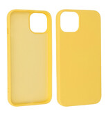 Fashion Backcover Telefoonhoesje - Color Hoesje - Geschikt voor iPhone 15 - Geel