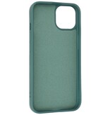 Fashion Backcover Telefoonhoesje - Color Hoesje - Geschikt voor iPhone 15 - Donker Groen