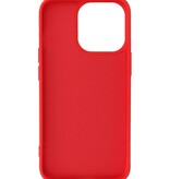 Fashion Backcover Telefoonhoesje - Color Hoesje - Geschikt voor iPhone 15 Pro - Rood