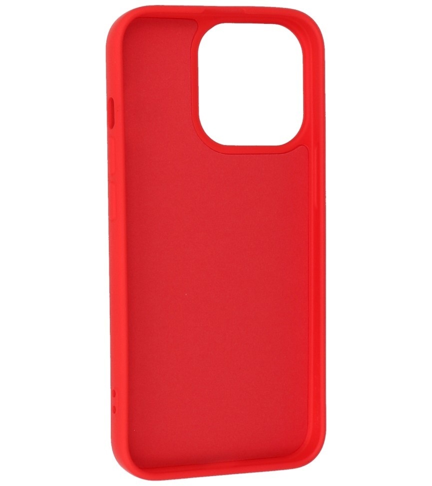 Fashion Backcover Telefoonhoesje - Color Hoesje - Geschikt voor iPhone 15 Pro - Rood