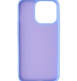 Fashion Backcover Telefoonhoesje - Color Hoesje - Geschikt voor iPhone 15 Pro - Paars