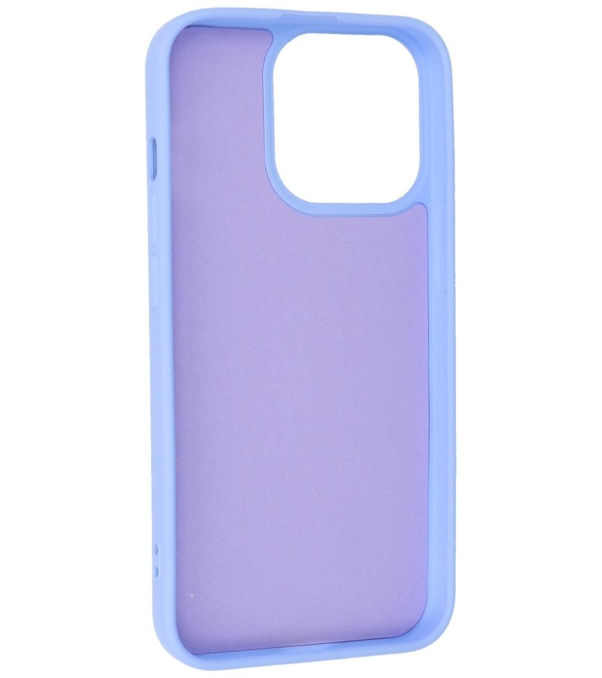 Fashion Color TPU Hoesje voor iPhone 15 Pro Paars