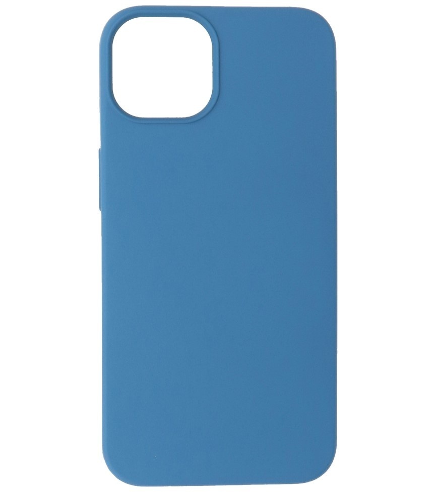 Fashion Color TPU Hoesje voor iPhone 15 Plus Navy