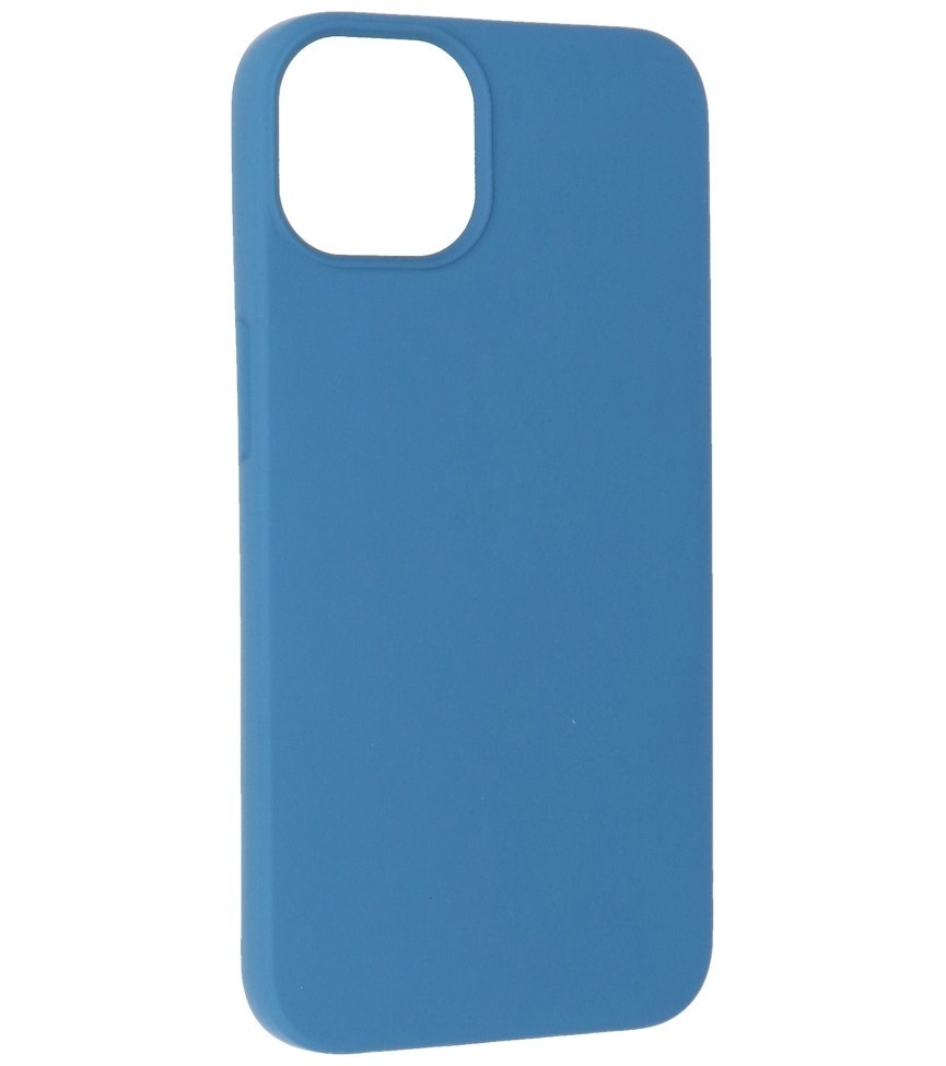 Fashion Backcover Telefoonhoesje - Color Hoesje - Geschikt voor iPhone 15 Plus - Navy