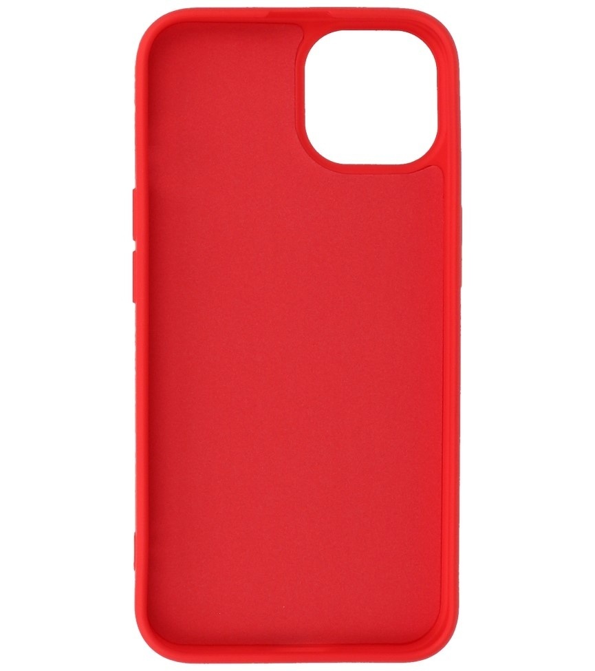 Fashion Backcover Telefoonhoesje - Color Hoesje - Geschikt voor iPhone 15 Plus - Rood
