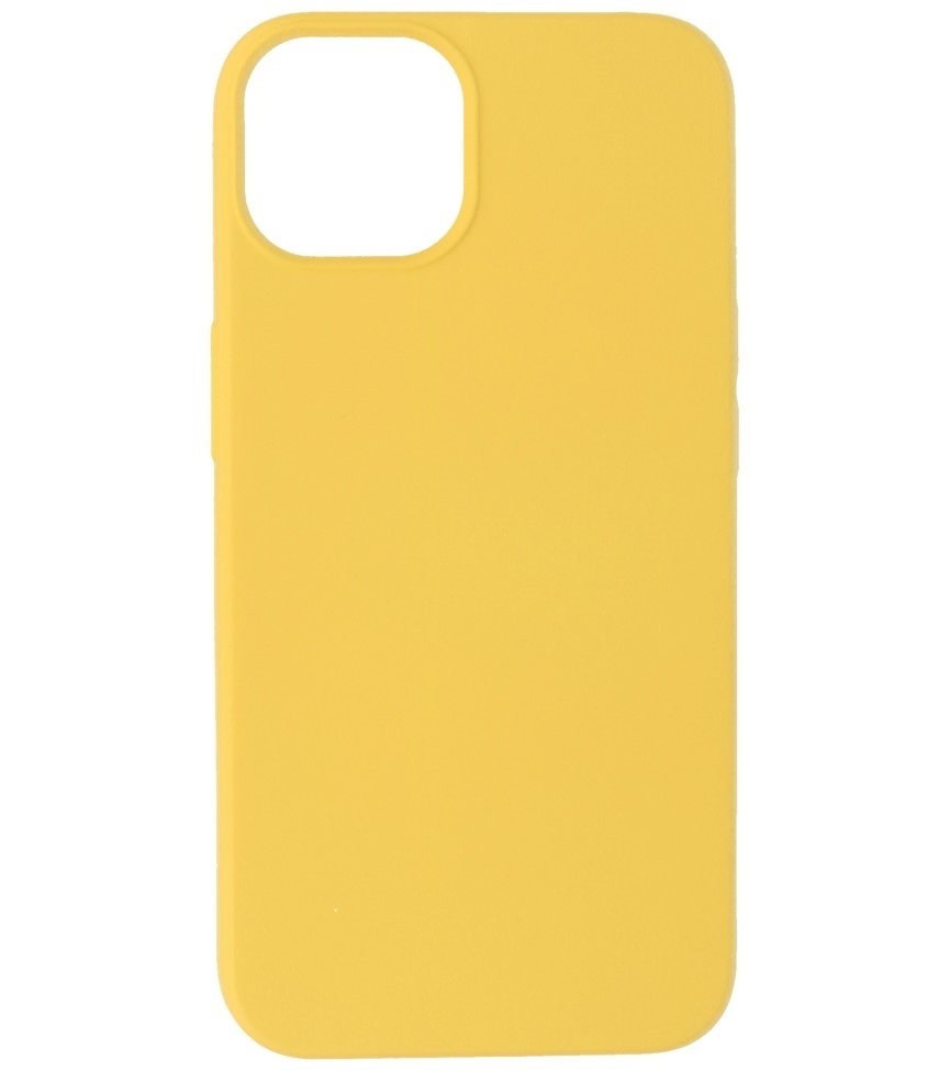Fashion Color TPU Hoesje voor iPhone 15 Plus Geel