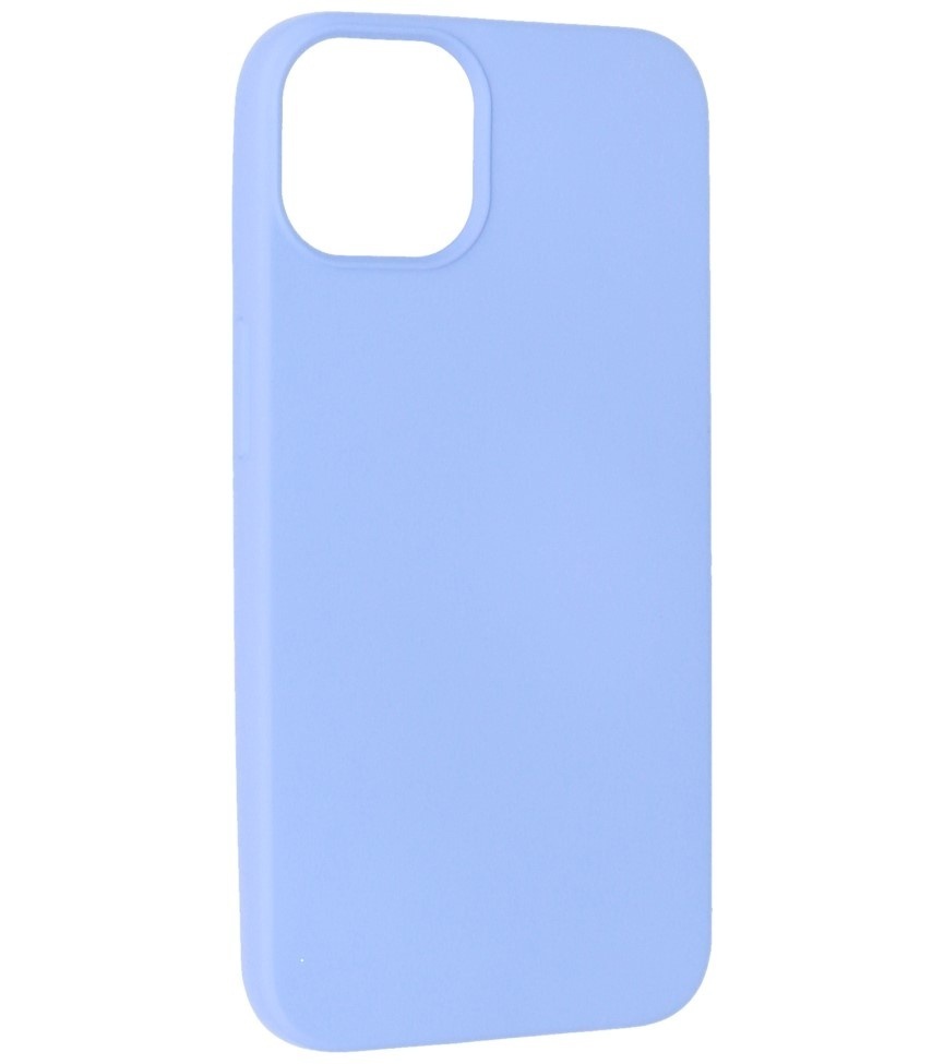 Fashion Backcover Telefoonhoesje - Color Hoesje - Geschikt voor iPhone 15 Plus - Paars