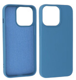 Fashion Backcover Telefoonhoesje - Color Hoesje - Geschikt voor iPhone 15 Pro Max - Navy