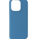 Fashion Backcover Telefoonhoesje - Color Hoesje - Geschikt voor iPhone 15 Pro Max - Navy