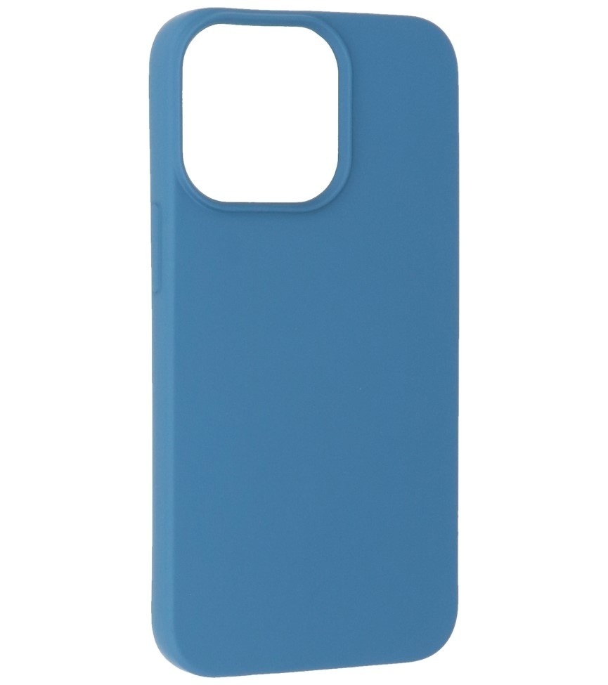 Fashion Backcover Telefoonhoesje - Color Hoesje - Geschikt voor iPhone 15 Pro Max - Navy