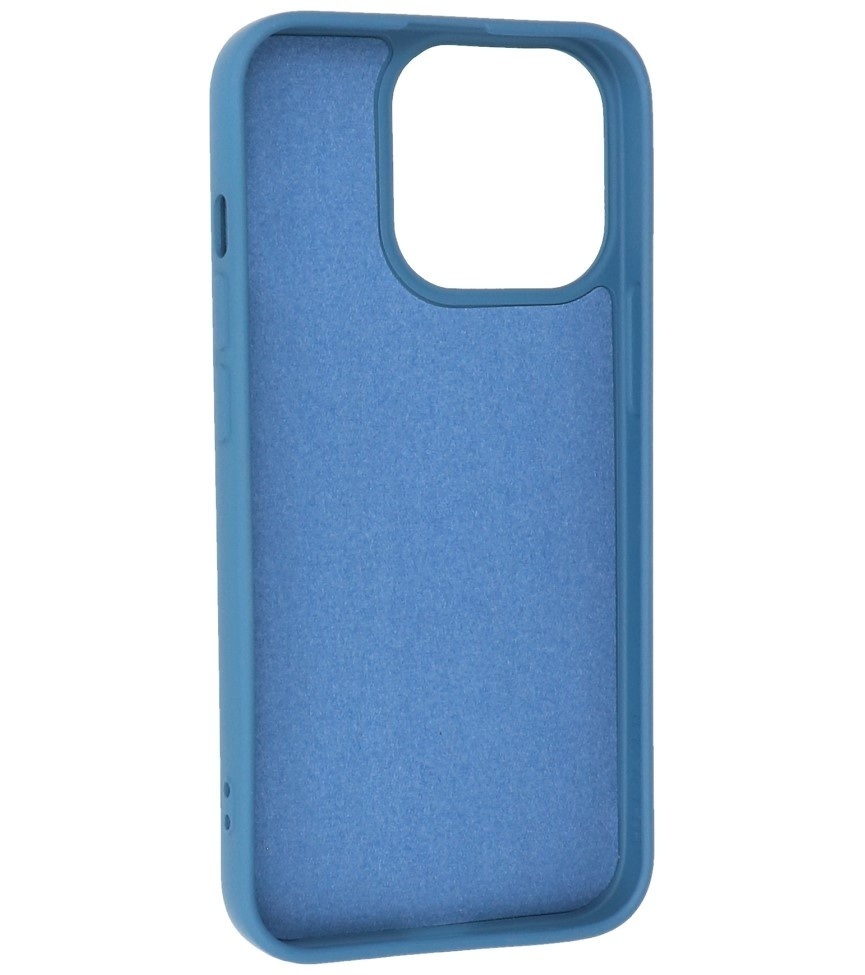 Fashion Backcover Telefoonhoesje - Color Hoesje - Geschikt voor iPhone 15 Pro Max - Navy