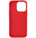 Fashion Backcover Telefoonhoesje - Color Hoesje - Geschikt voor iPhone 15 Pro Max - Rood