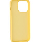 Fashion Color TPU Hoesje voor iPhone 15 Pro Max Geel