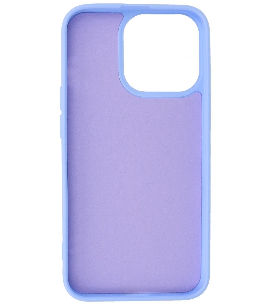 Fashion Backcover Telefoonhoesje - Color Hoesje - Geschikt voor iPhone 15 Pro Max - Paars