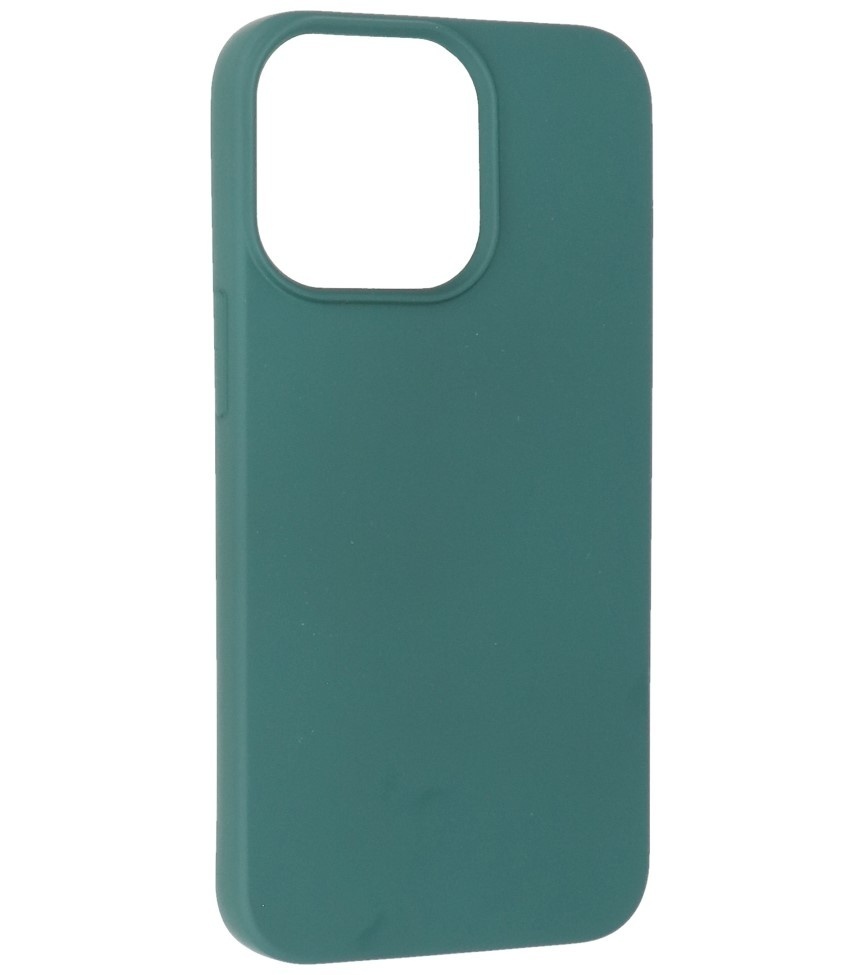 Fashion Color TPU Hoesje iPhone 15 Pro Max Donker Groen