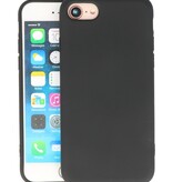 2.0mm Dikke Fashion Color TPU Hoesje voor iPhone SE 2020 / 8 / 7 Zwart