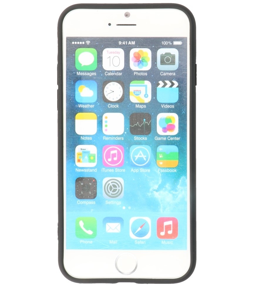 Coque en TPU Fashion Color de 2,0 mm d'épaisseur pour iPhone SE 2020/8/7 Noir