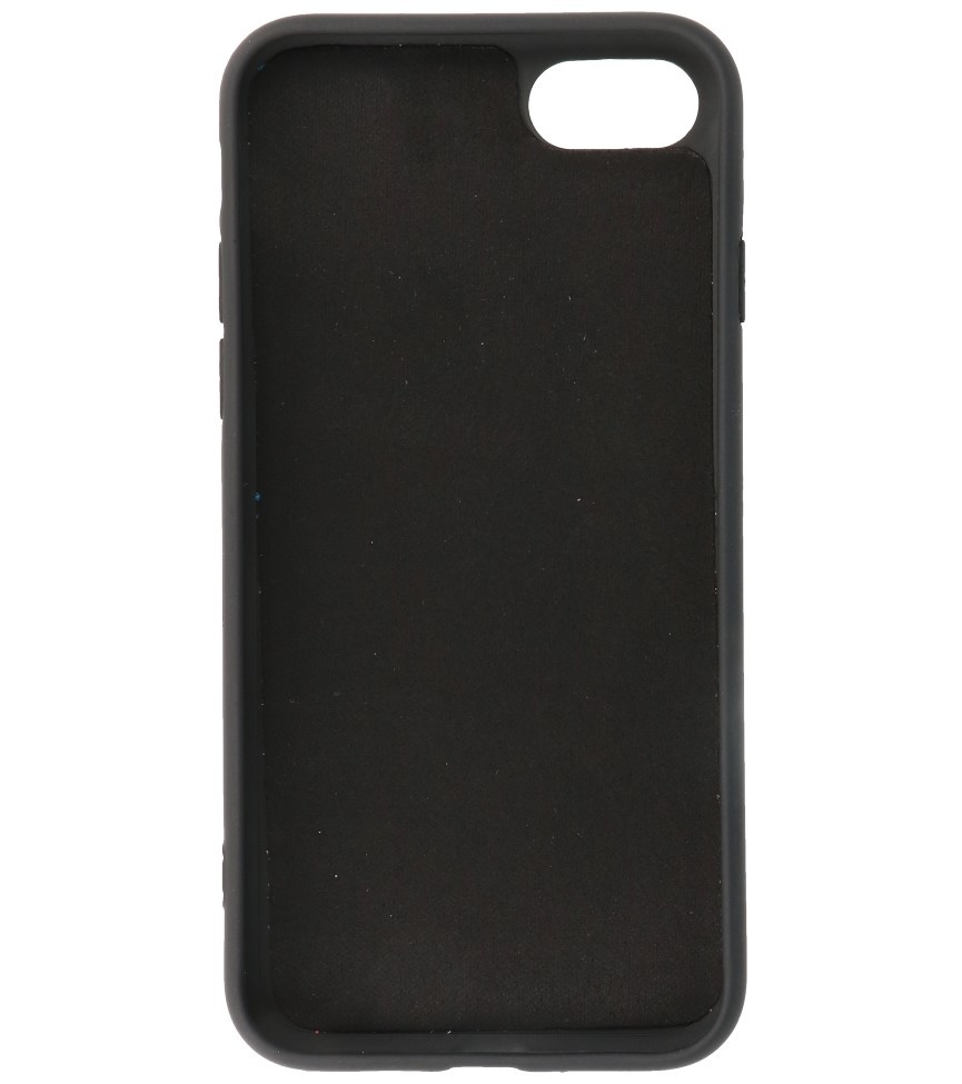 Custodia in TPU color moda spessa 2,0 mm per iPhone SE 2020/8/7 nera
